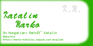 katalin marko business card